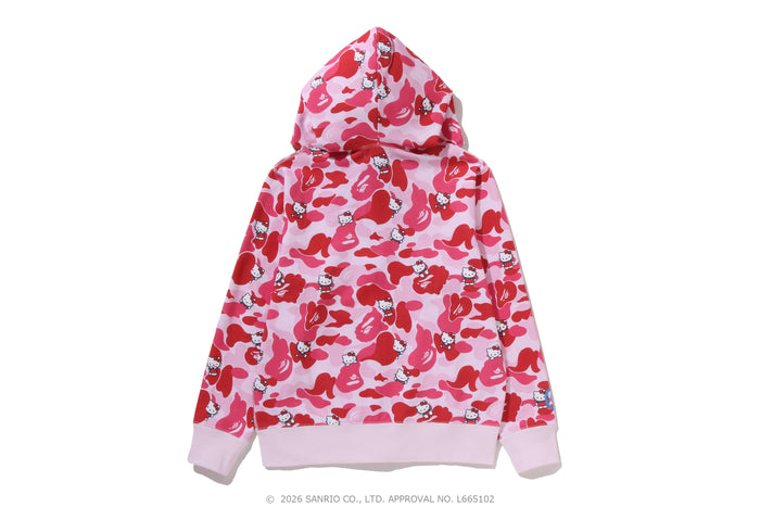 BAPE X HELLO KITTY CAMO FULL ZIP HOODIE LADIES