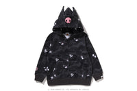 BAPE X KUROMI CAMO ZIP HOODIE KIDS