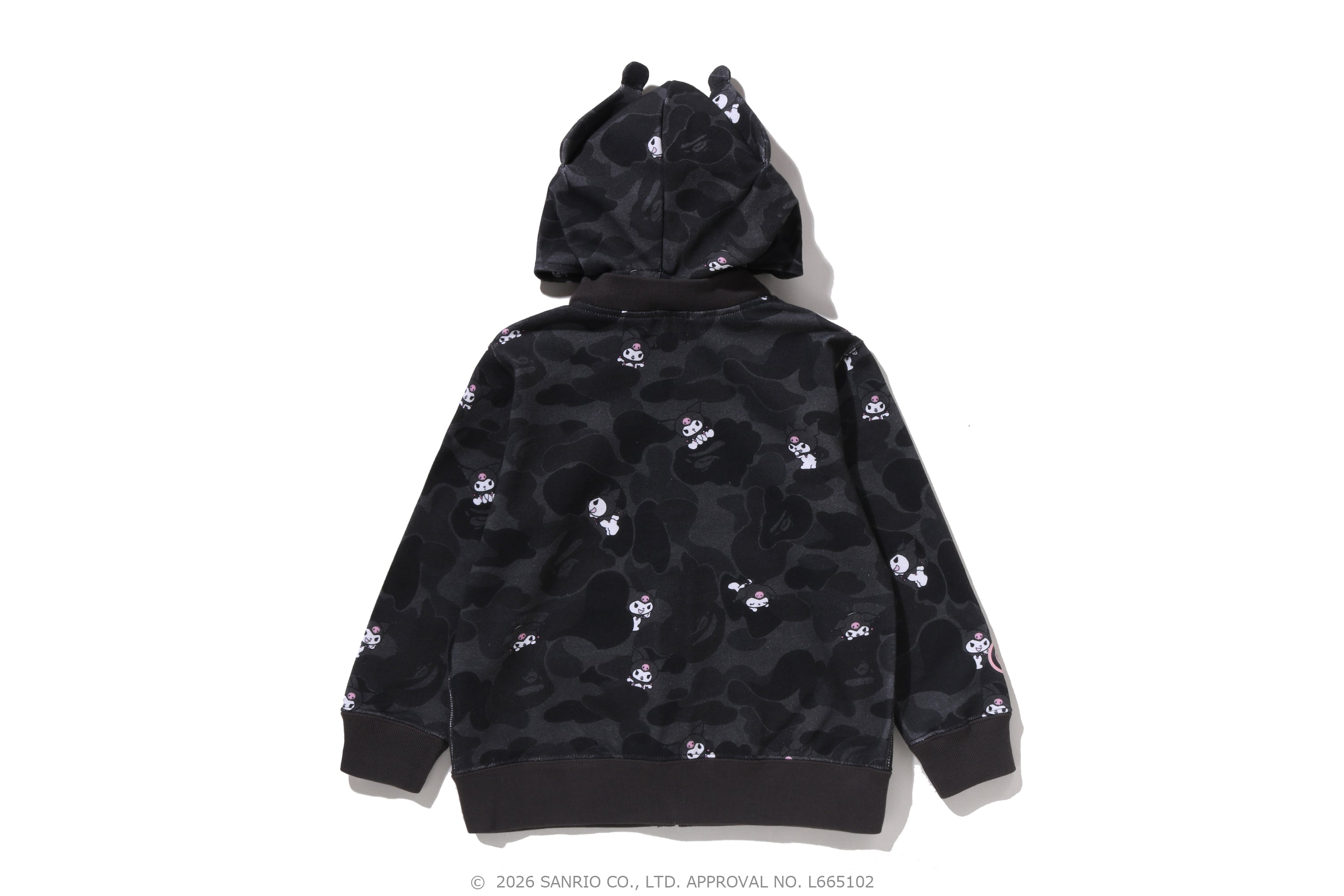 BAPE Sanrio クロミ KUROMI ZIP HOODIE XLサイズ BAPE X KUROMI 】CAMO FULL ZIP HOODIE | bape.com