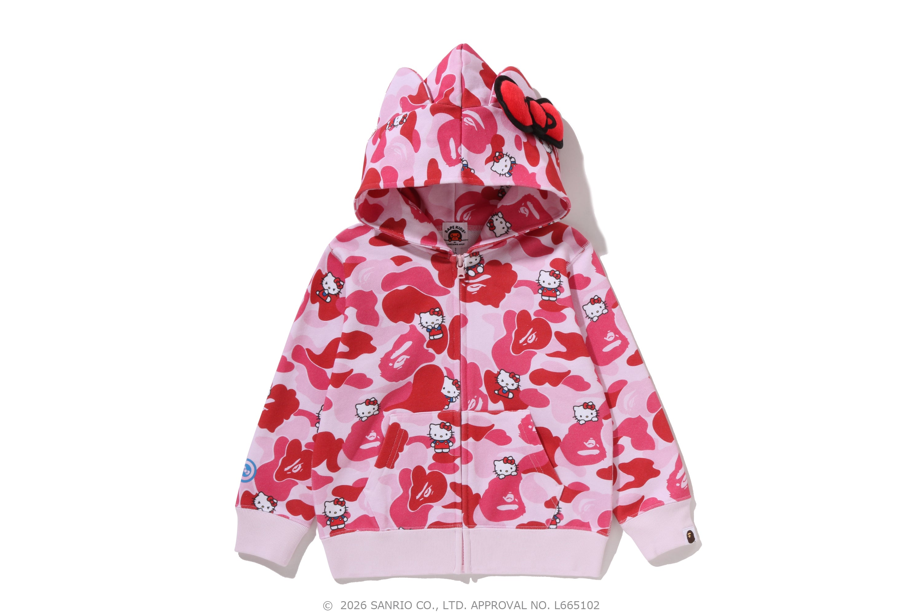 BAPE X HELLO KITTY CAMO ZIP HOODIE KIDS – eu.bape.com