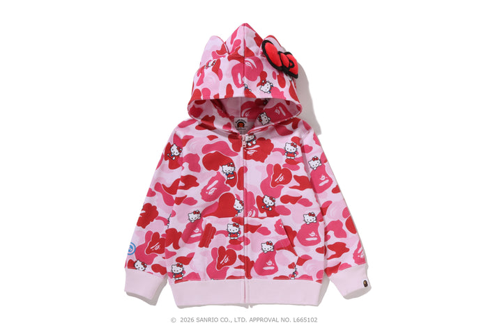 BAPE X HELLO KITTY CAMO ZIP HOODIE KIDS