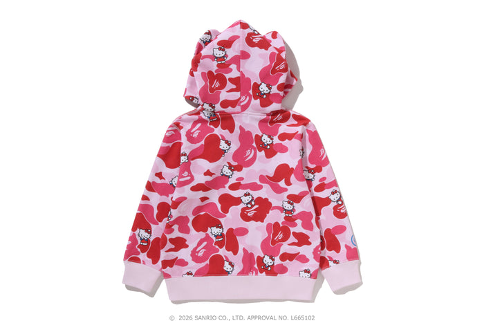 BAPE X HELLO KITTY CAMO ZIP HOODIE KIDS
