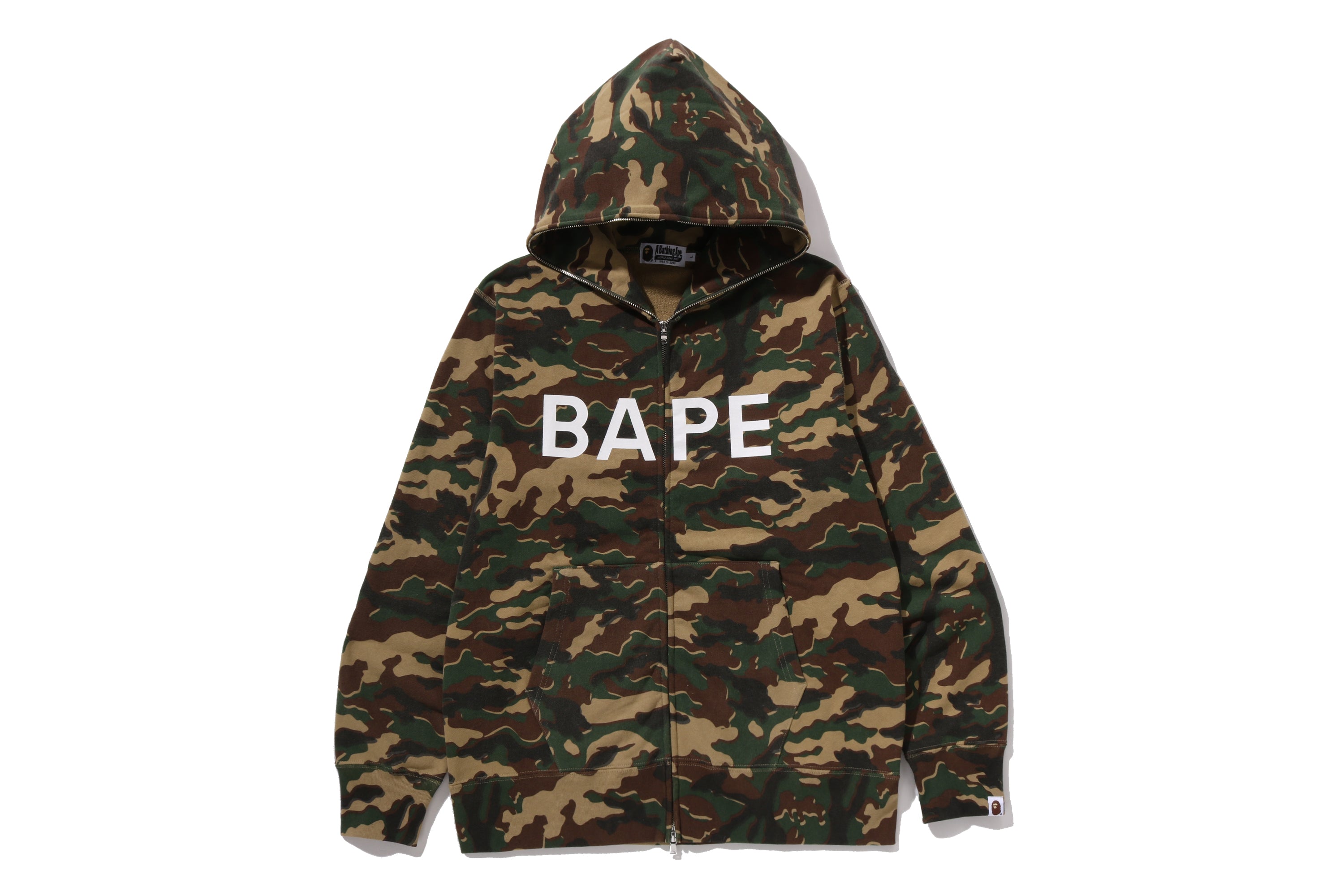 GLITCH WOODLAND CAMO FULL ZIP HOODIE – eu.bape.com