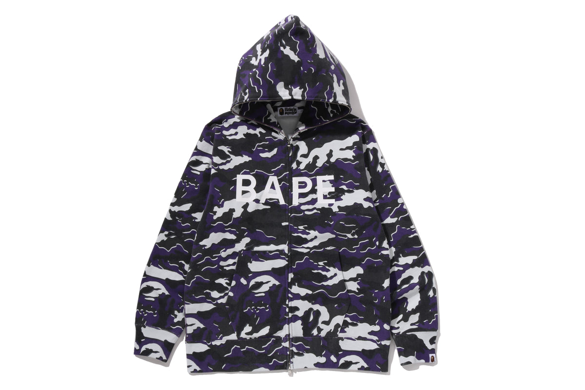 GLITCH WOODLAND CAMO FULL ZIP HOODIE