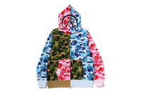 ABC CAMO CRAZY SHARK FULL ZIP HOODIE