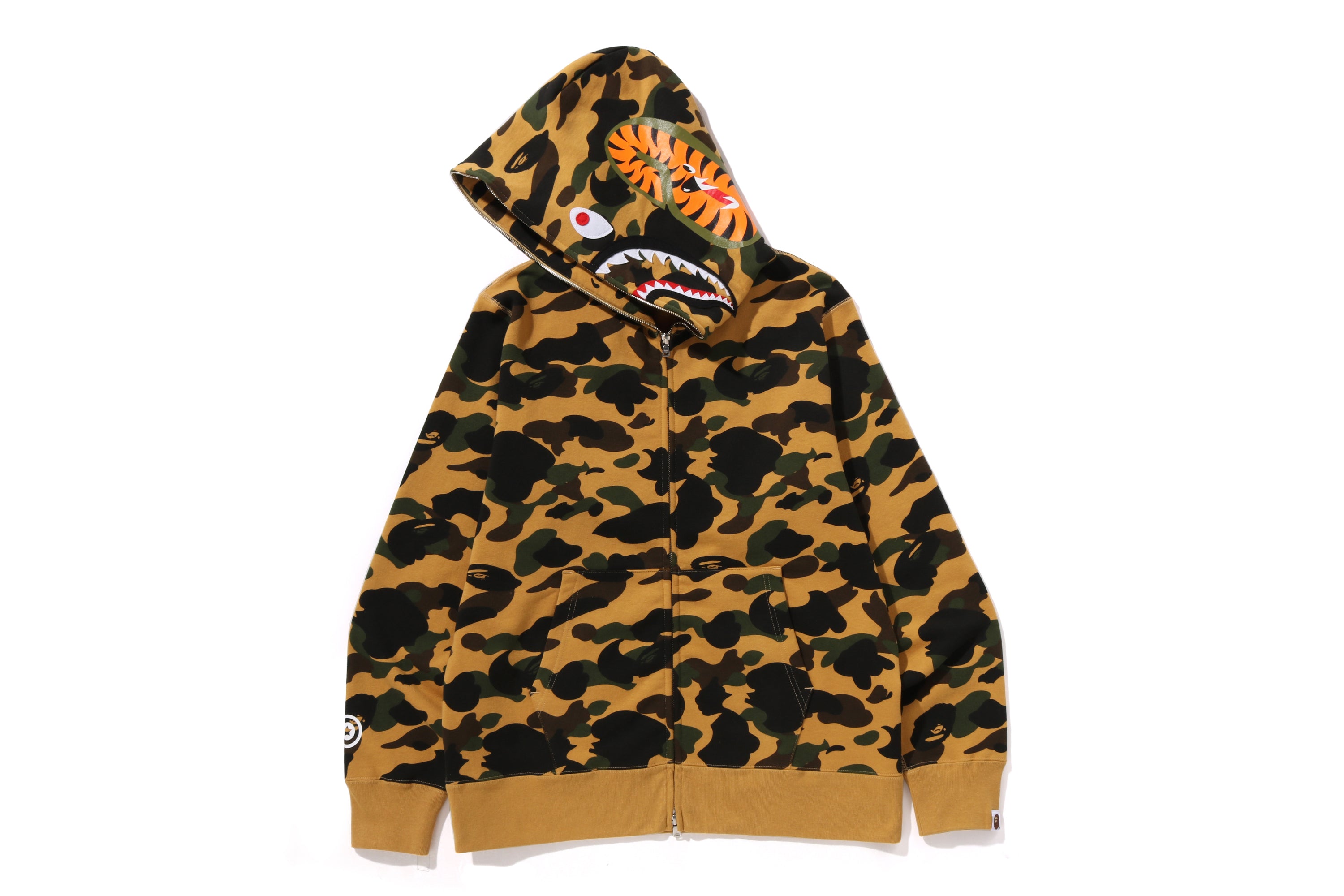 1ST CAMO SHARK FULL ZIP HOODIE – eu.bape.com