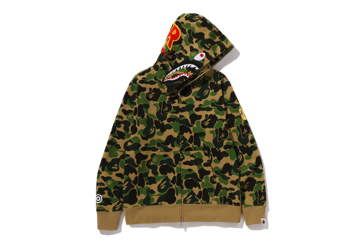ABC CAMO 2ND SHARK FULL ZIP HOODIE