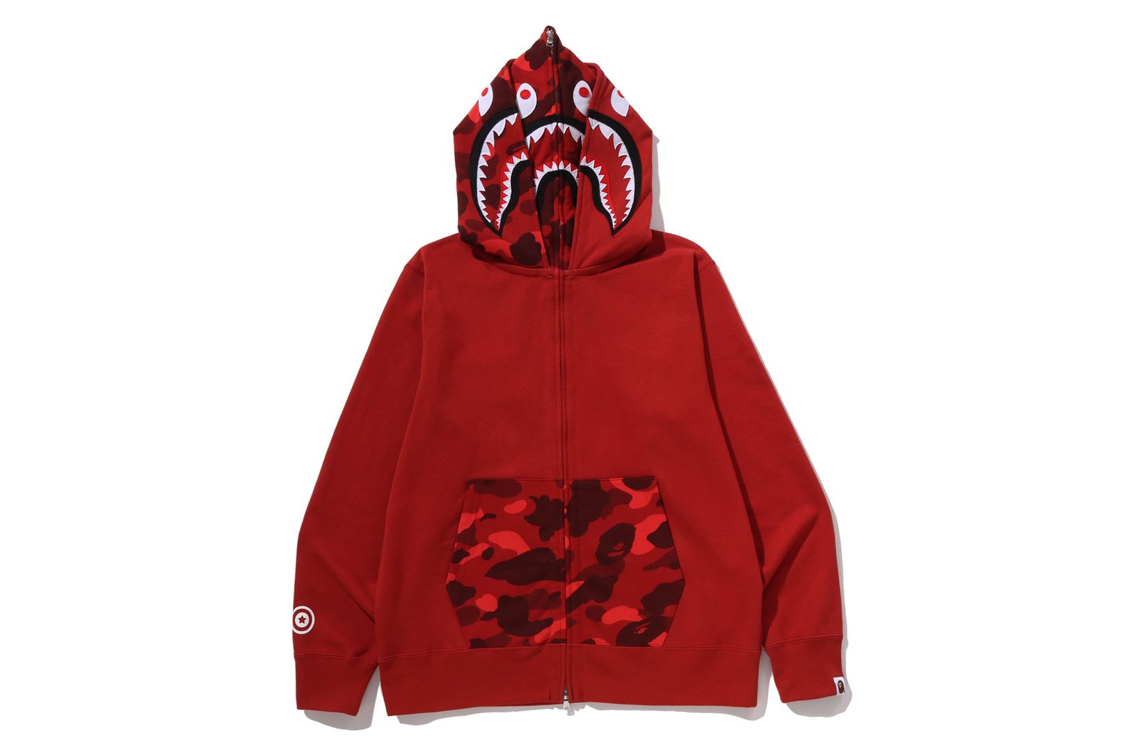 COLOR CAMO SHARK FULL ZIP DOUBLE HOODIE – eu.bape.com