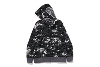 MULTI PIXEL CAMO SHARK REGULAR FIT FULL ZIP HOODIE