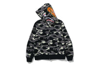 SCREEN CAMO SHARK FULL ZIP HOODIE