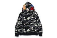 SCREEN CAMO SHARK FULL ZIP HOODIE