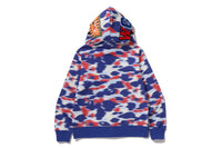 SCREEN CAMO SHARK FULL ZIP HOODIE