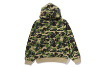 ABC CAMO HEAVY WASH CROPPED FIT ZIP HOODIE