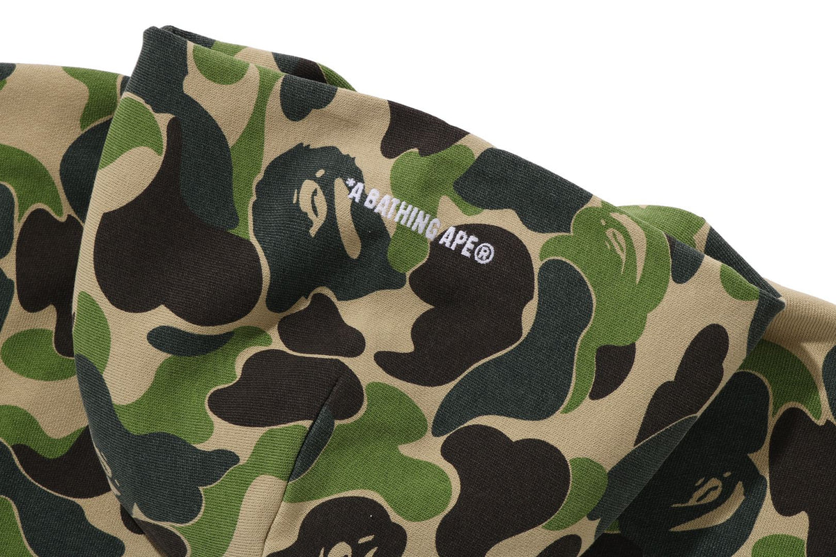 ABC CAMO HEAVY WASH CROPPED FIT ZIP HOODIE