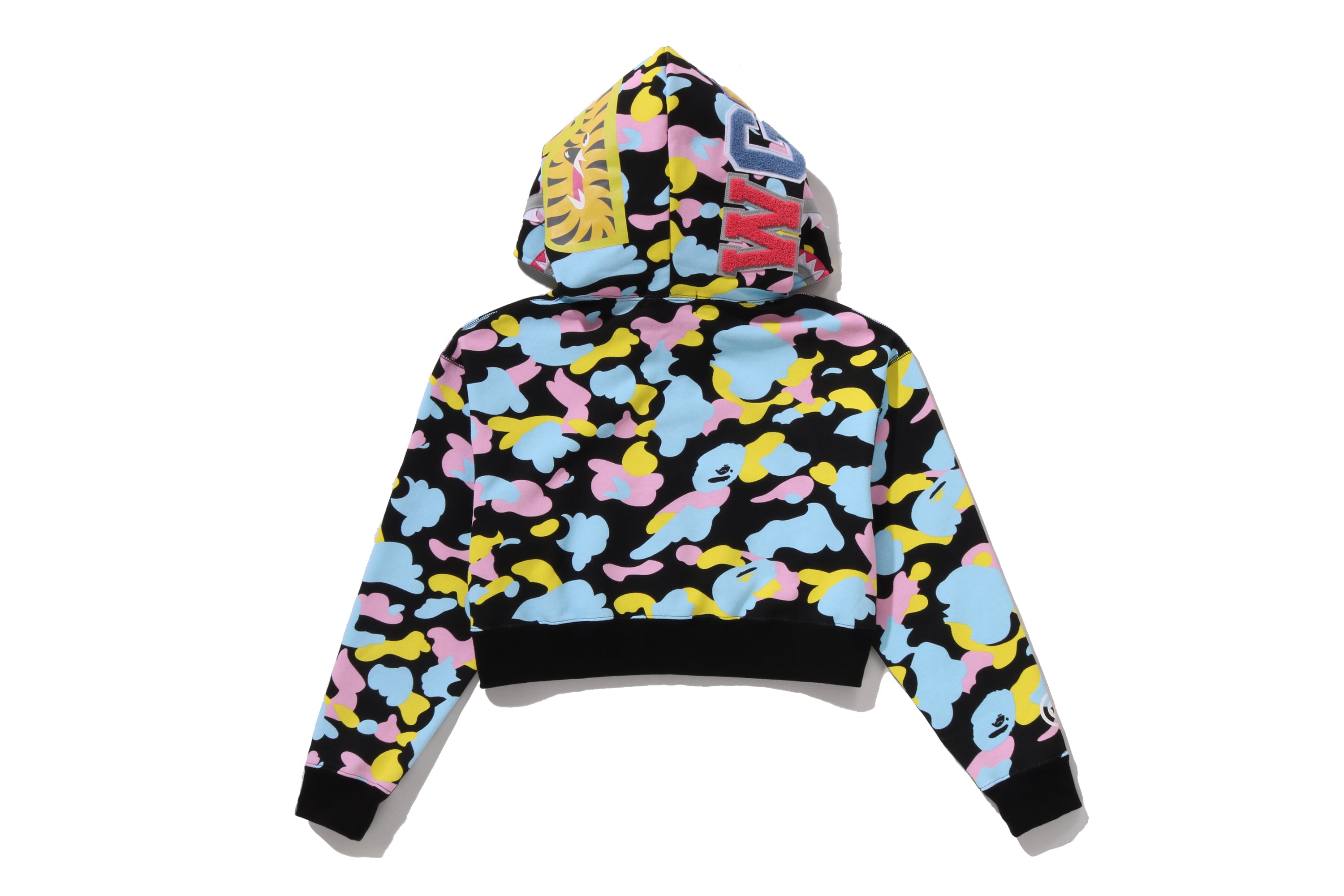 専用SHARK CROPPED FULL ZIP HOODIE NEW MULTI CAMO SHARK CROPPED FULL ZIP HOODIE LADIES – eu.bape.com