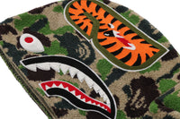 ABC CAMO TOWEL JACQUARD SHARK CROPPED FULL ZIP HOODIE LADIES