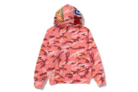 GLITCH WOODLAND CAMO SHARK FULL ZIP HOODIE LADIES