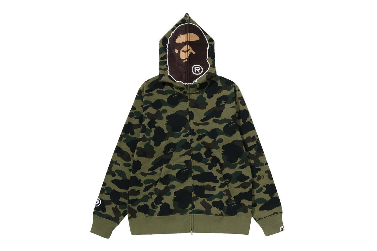 1ST CAMO 2ND APE FULL ZIP HOODIE