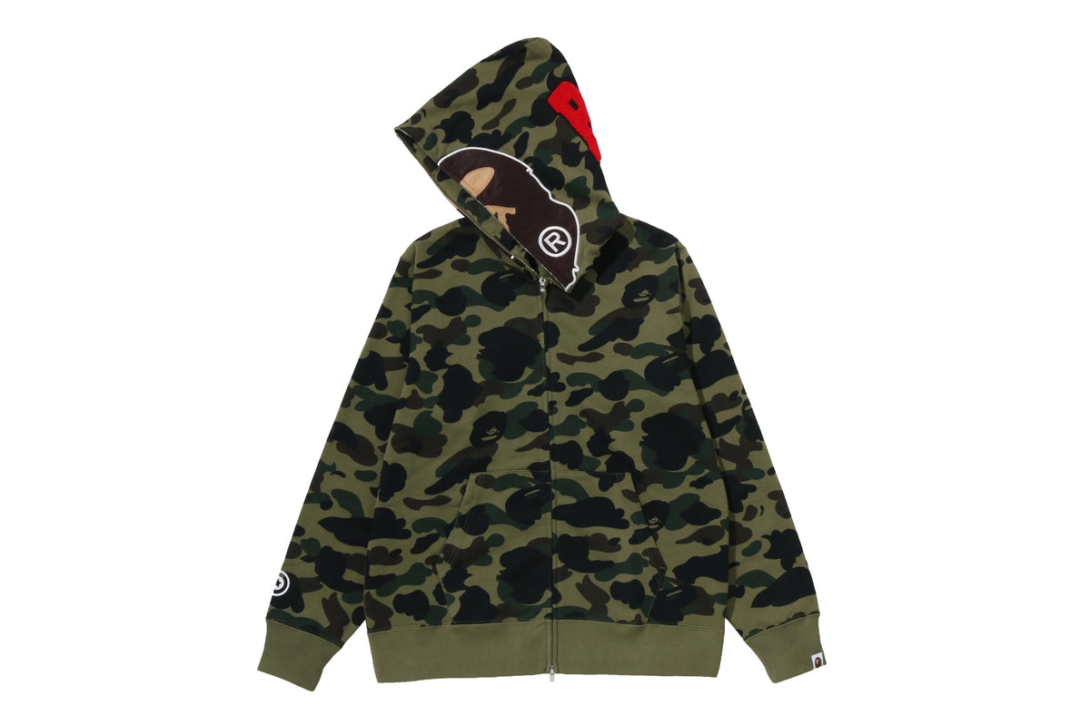 1ST CAMO 2ND APE FULL ZIP HOODIE