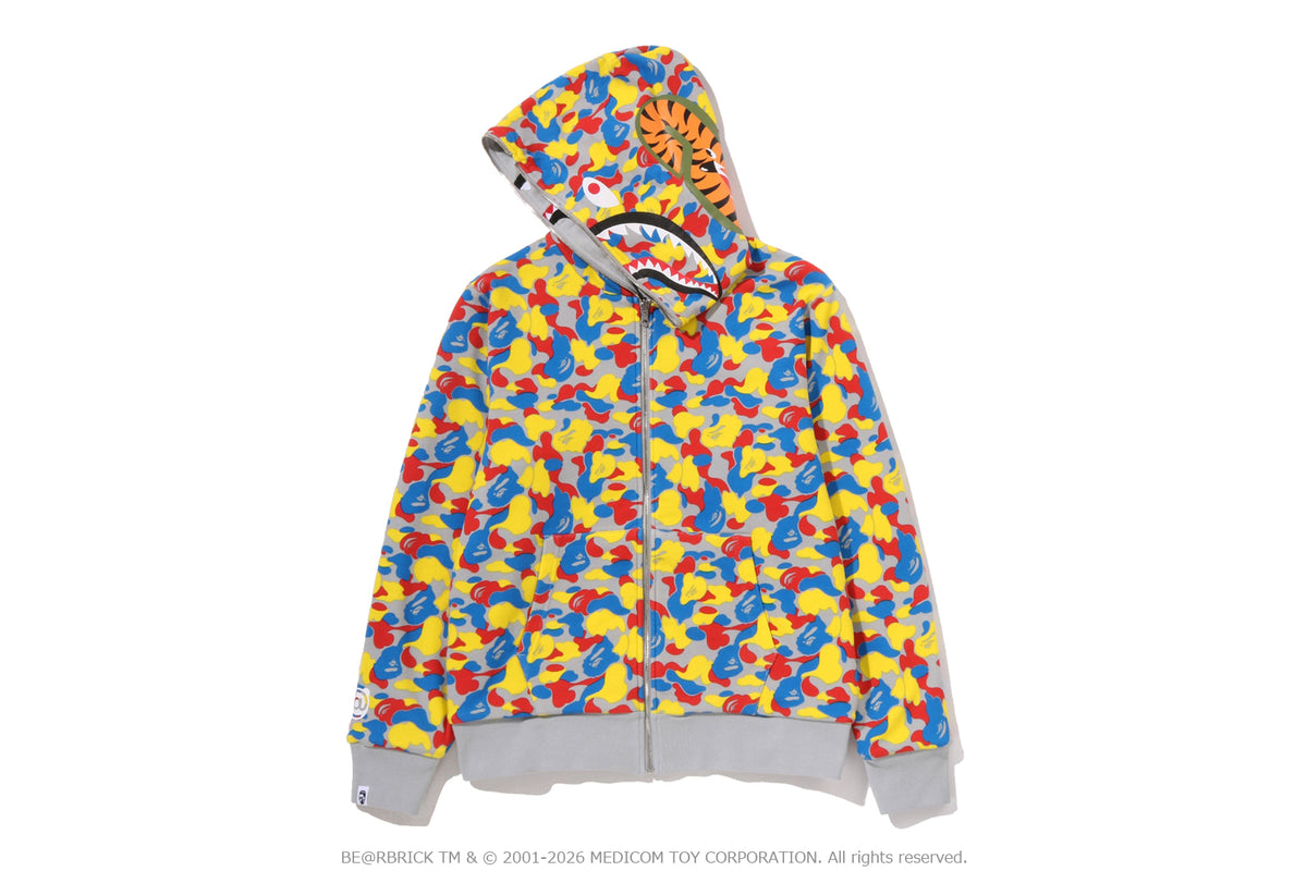 MEDICOM TOY 30TH ANNIV. BE@R SHARK FULL ZIP REVERSIBLE HOODIE