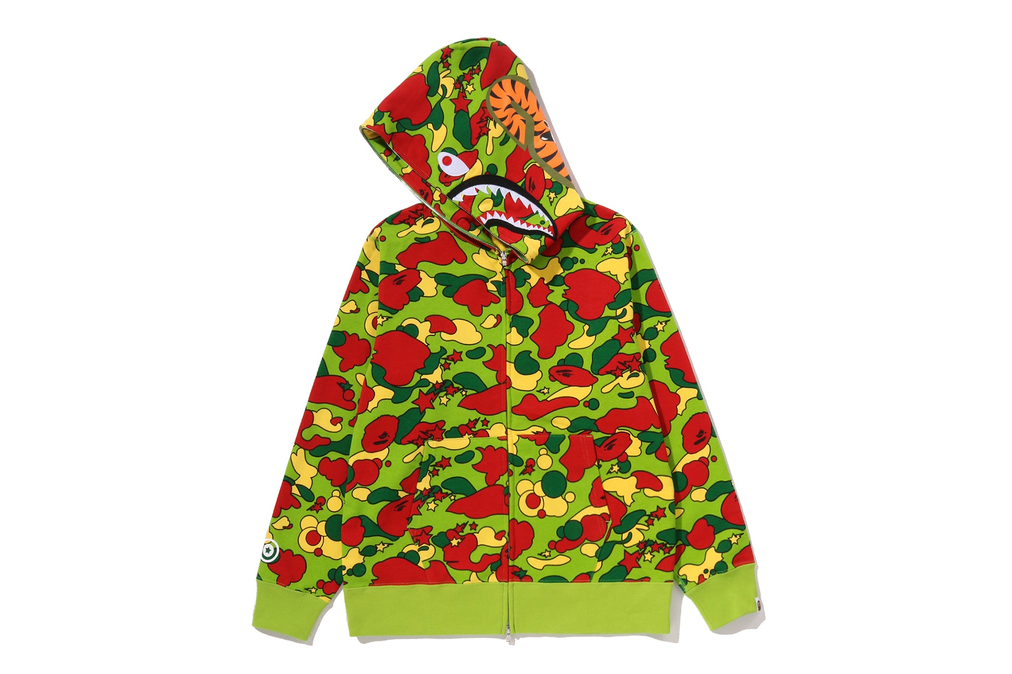 STA CAMO SHARK FULL ZIP HOODIE – eu.bape.com