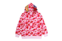 ABC CAMO FUR HOOD SHARK RELAXED FIT FULL ZIP HOODIE