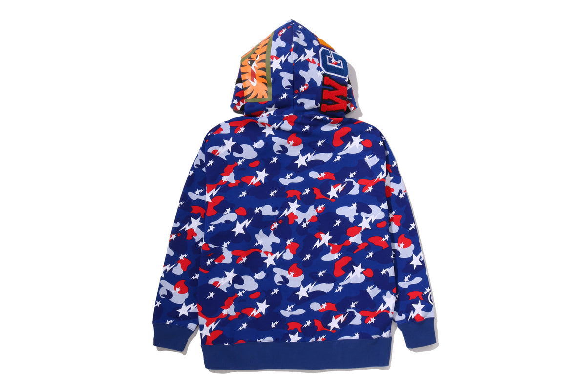 STA STRIKE CAMO SHARK RELAXED FIT FULL ZIP HOODIE