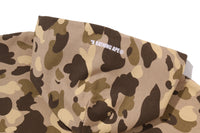 COLOR CAMO HEAVY WASHED CROPPED FIT ZIP HOODIE