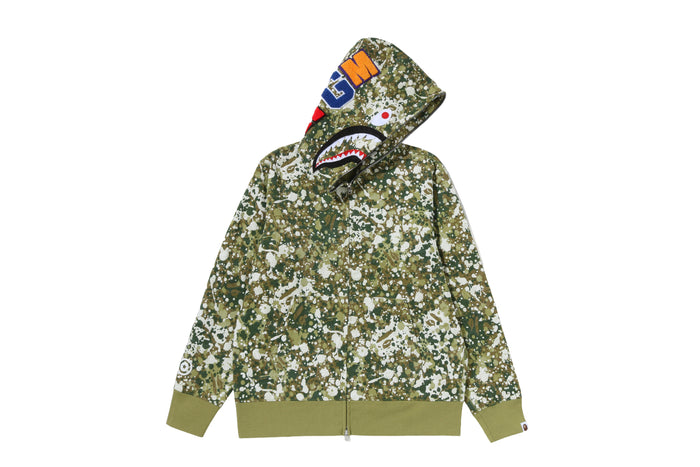 SPLASH CAMO SHARK FULL ZIP HOODIE