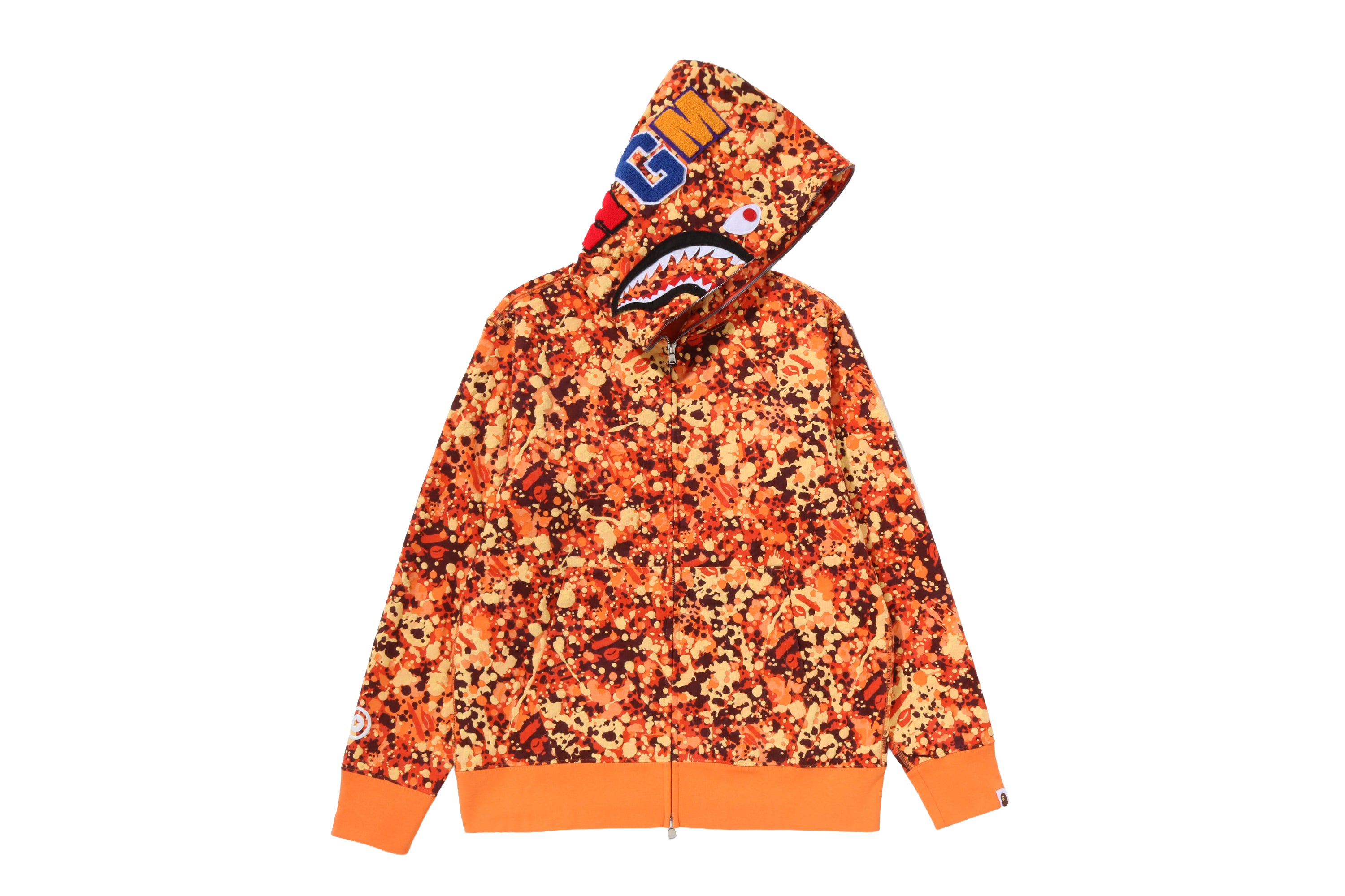 SPLASH CAMO SHARK FULL ZIP HOODIE – eu.bape.com