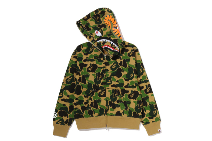 ABC CAMO CRYSTAL STONE SHARK FULL ZIP HOODIE LADIES