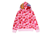 ABC CAMO CRYSTAL STONE SHARK FULL ZIP HOODIE LADIES