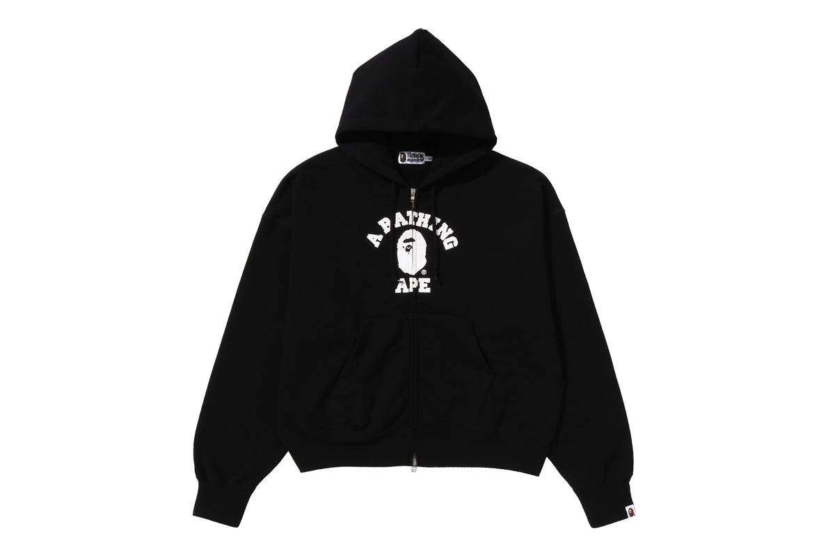 COLLEGE OVERSIZED ZIP HOODIE LADIES