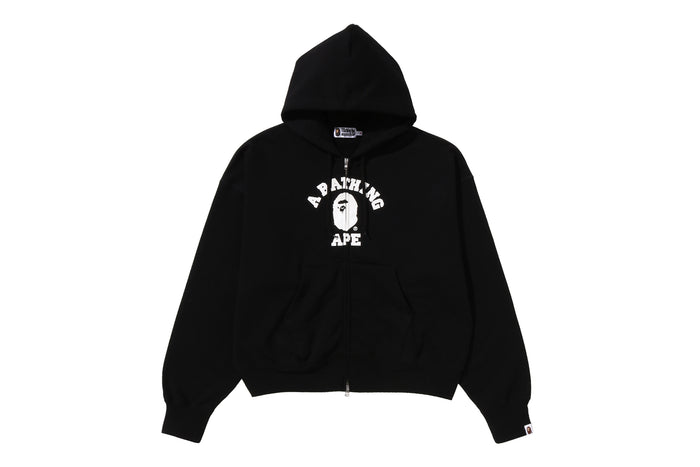 COLLEGE OVERSIZED ZIP HOODIE LADIES