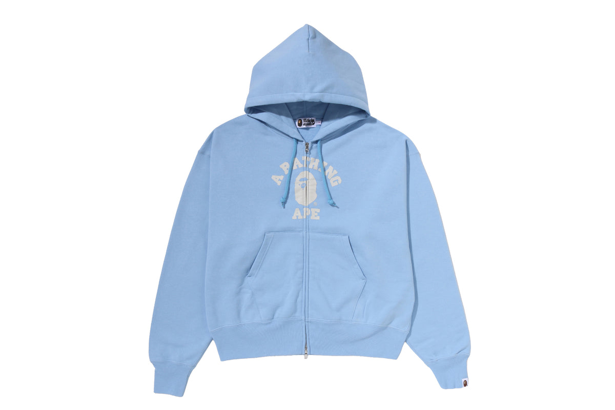 COLLEGE OVERSIZED ZIP HOODIE LADIES