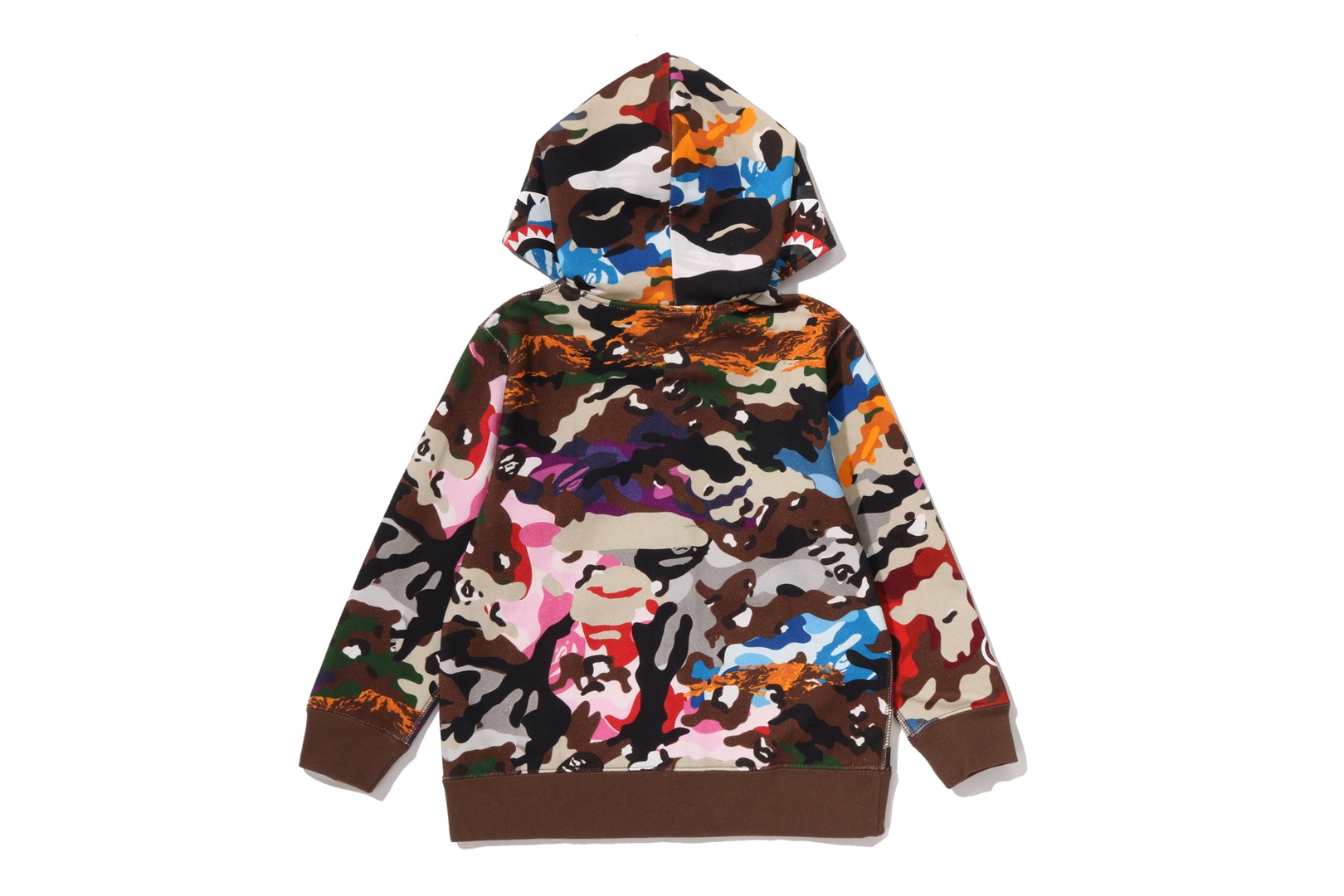 HYBRID CAMO SHARK ZIP HOODIE KIDS – eu.bape.com