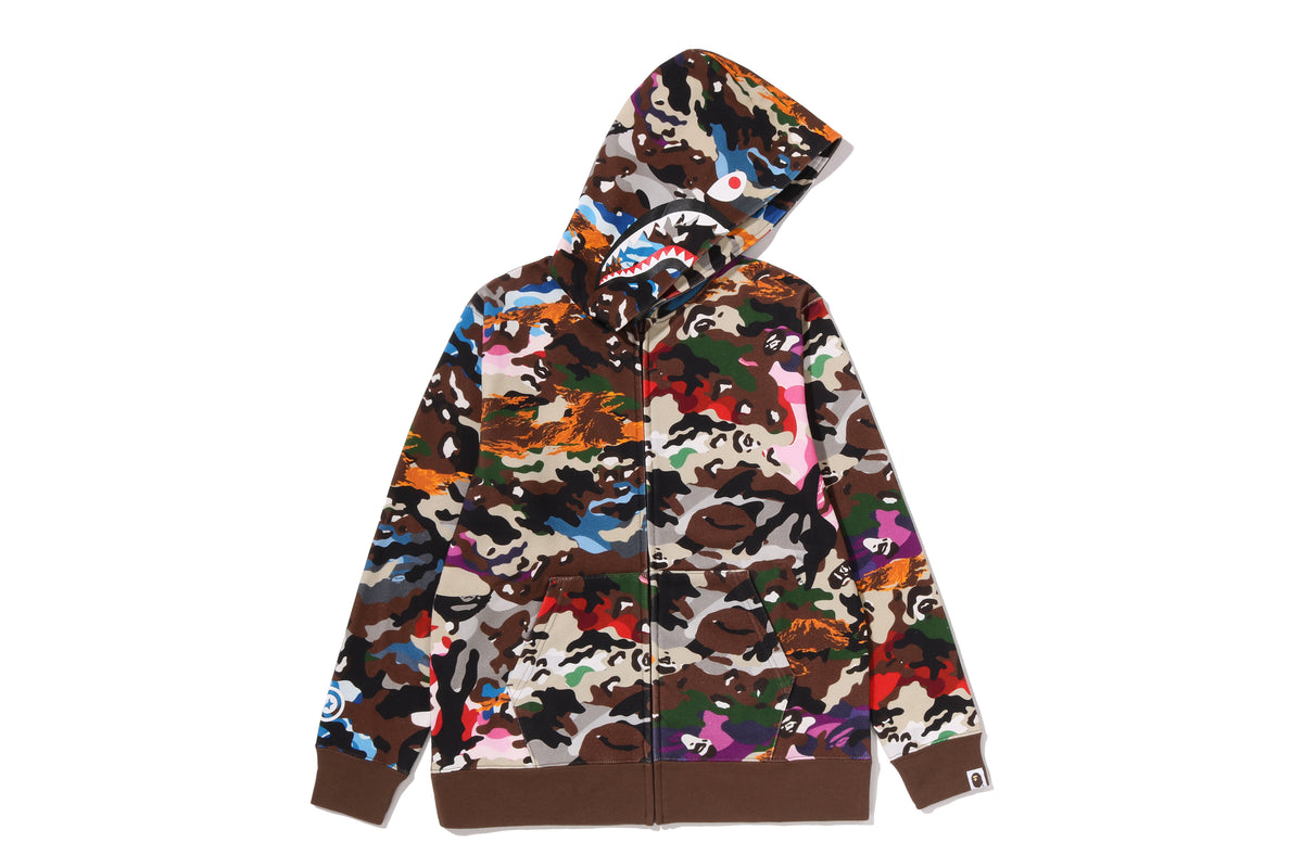 HYBRID CAMO SHARK ZIP HOODIE JUNIOR