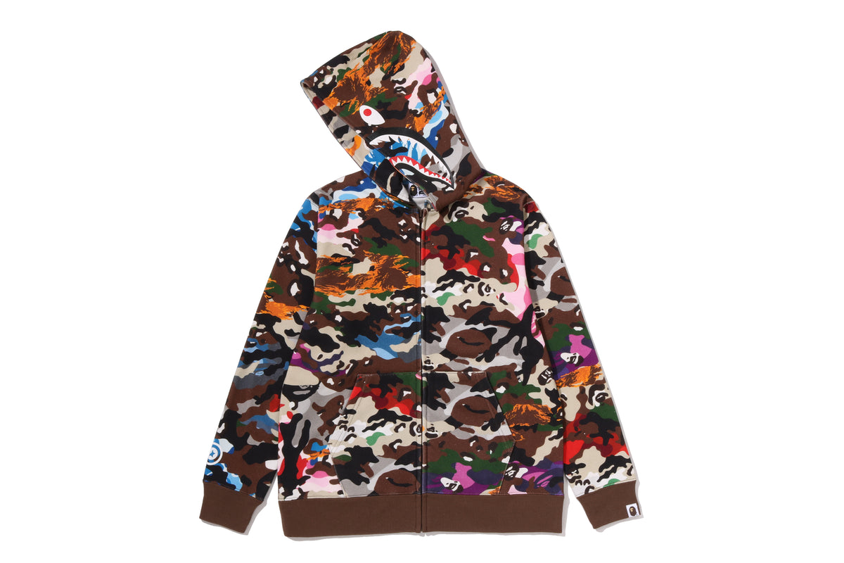 HYBRID CAMO SHARK ZIP HOODIE JUNIOR