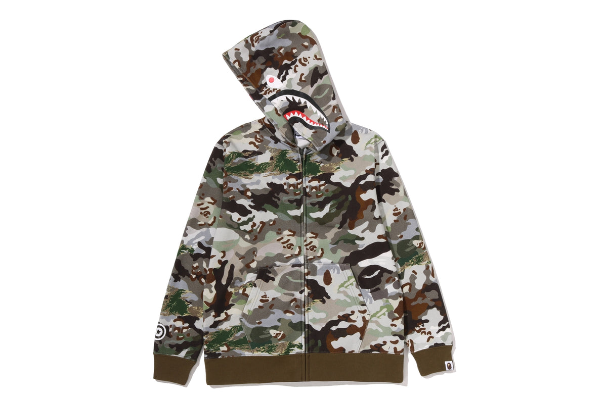 HYBRID CAMO SHARK ZIP HOODIE JUNIOR