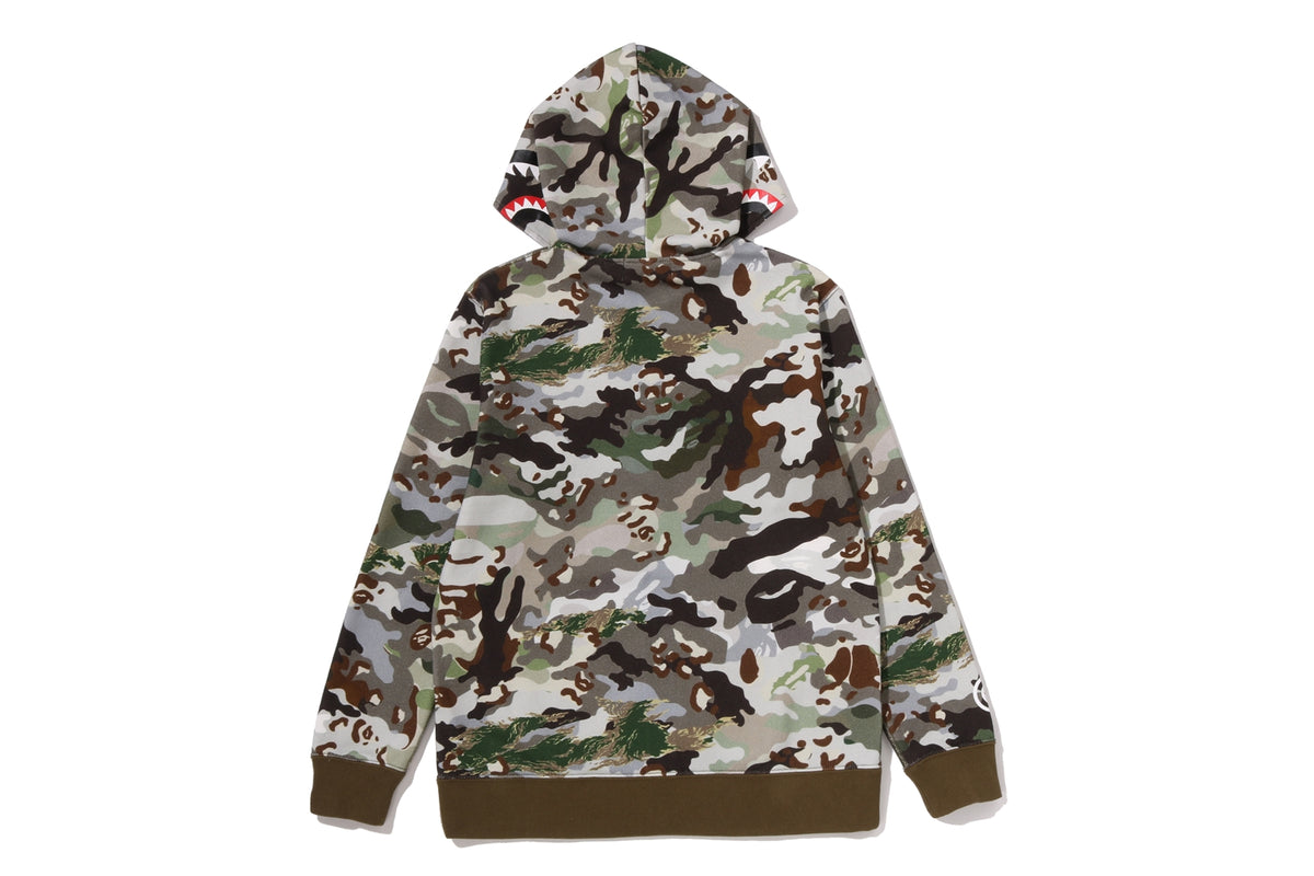 HYBRID CAMO SHARK ZIP HOODIE JUNIOR