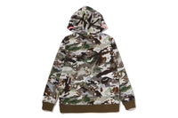 HYBRID CAMO SHARK ZIP HOODIE JUNIOR