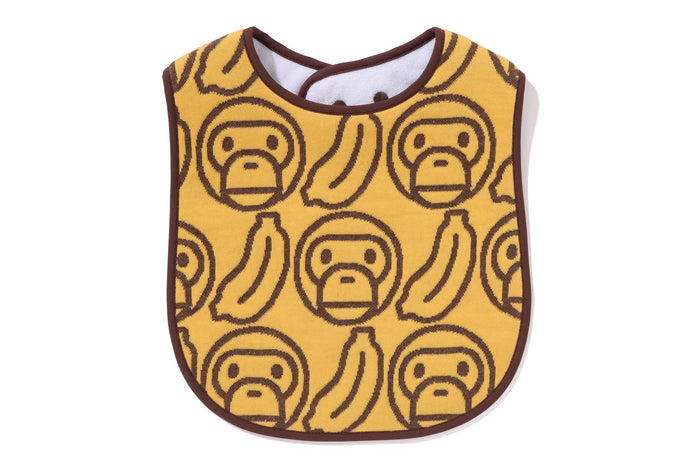 BANANA MILO KNIT JACQUARD BIB BABY