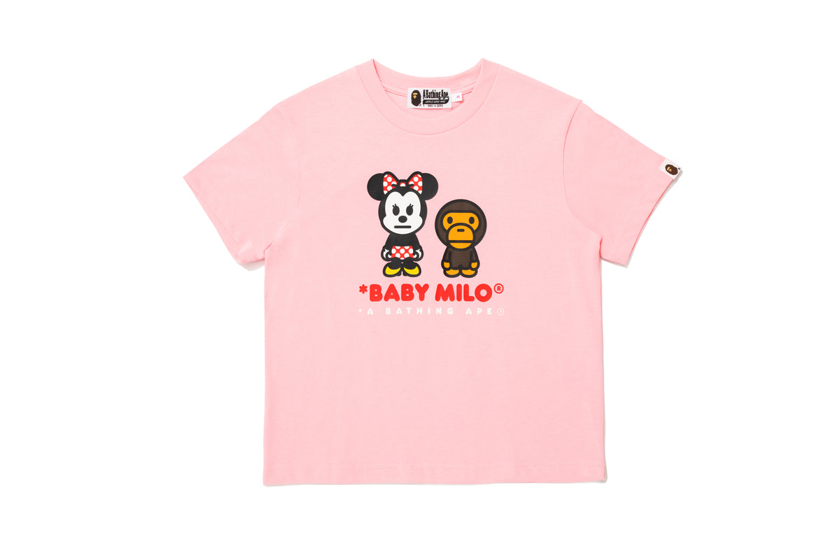 BAPE X DISNEY MINNIE MOUSE BABY MILO MINI TEE LADIES