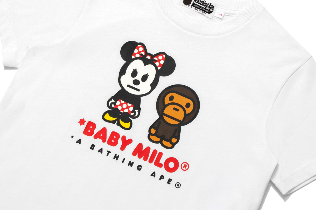 BAPE X DISNEY MINNIE MOUSE BABY MILO MINI TEE LADIES