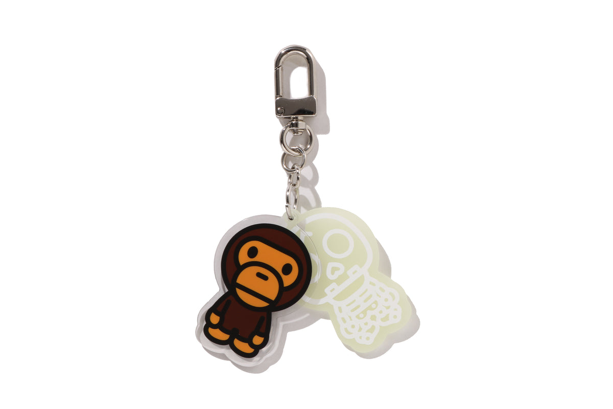 BABY MILO SKULL ACRYLIC KEYCHAIN