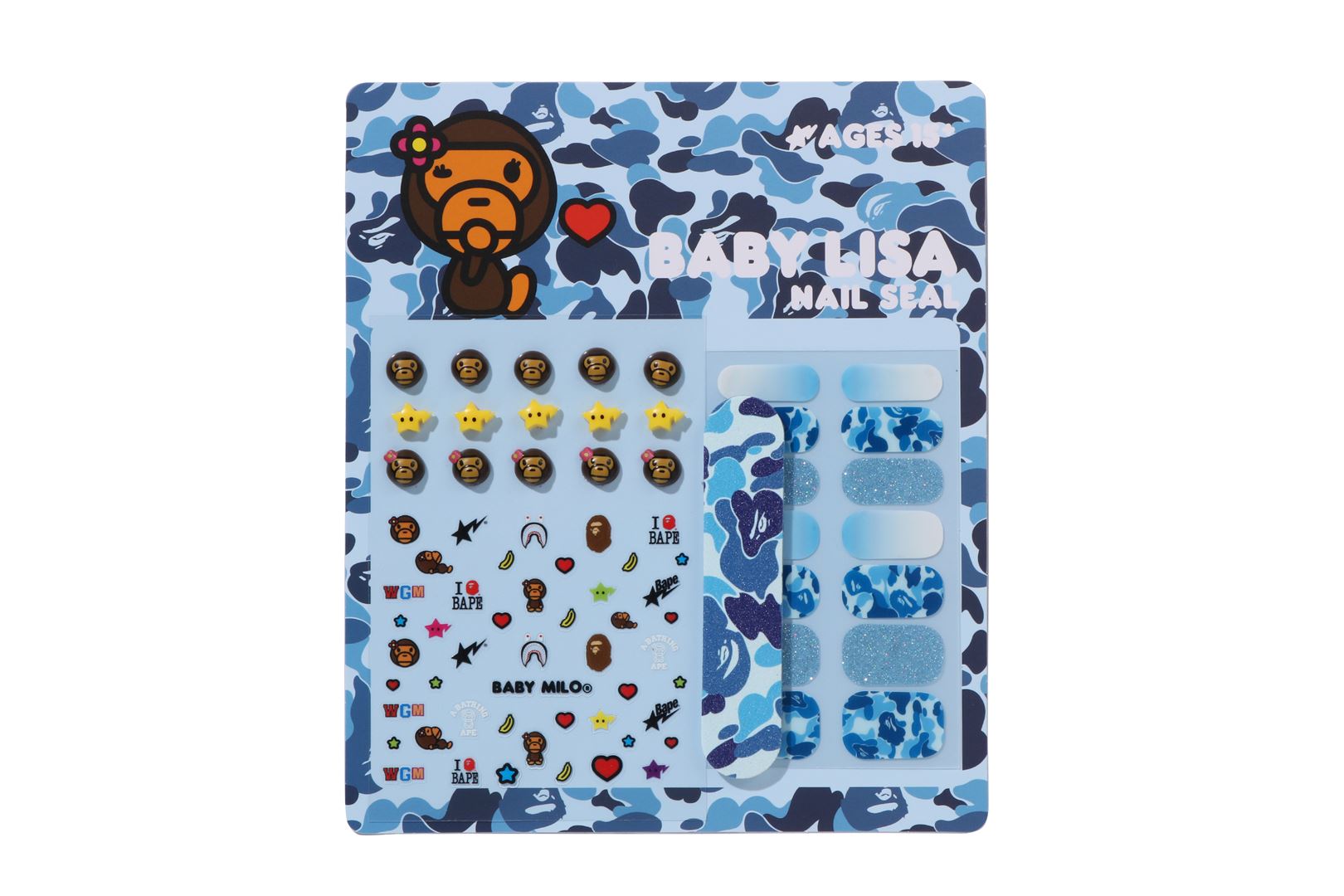 BAPE LISA ネイルシール　新品　2点セット　ベイプ BABY LISA NAIL SEAL SET LADIES – eu.bape.com