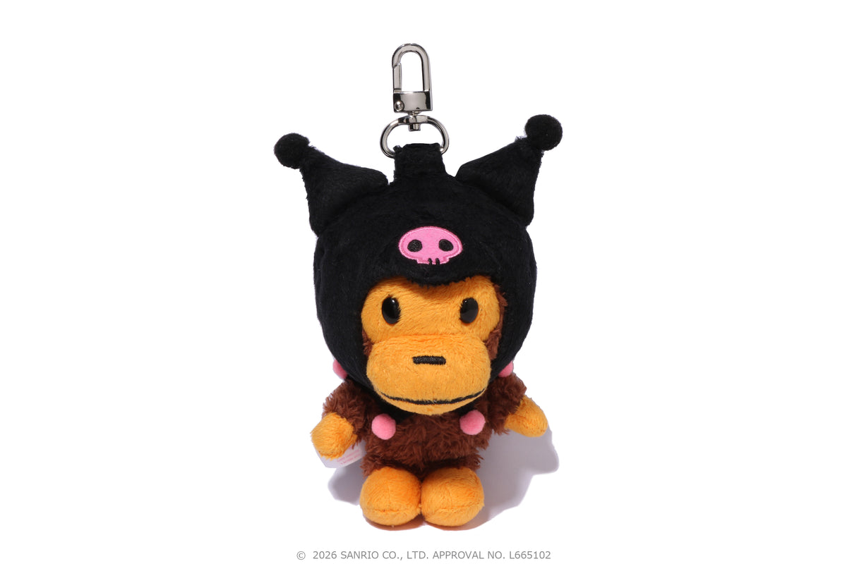 BAPE X KUROMI PLUSH DOLL KEYCHAIN