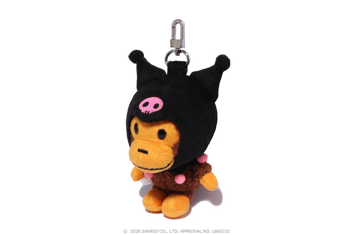 BAPE X KUROMI PLUSH DOLL KEYCHAIN