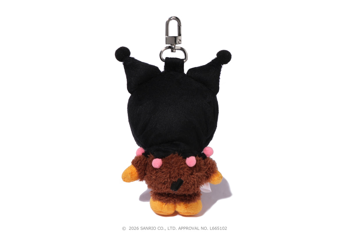 BAPE X KUROMI PLUSH DOLL KEYCHAIN