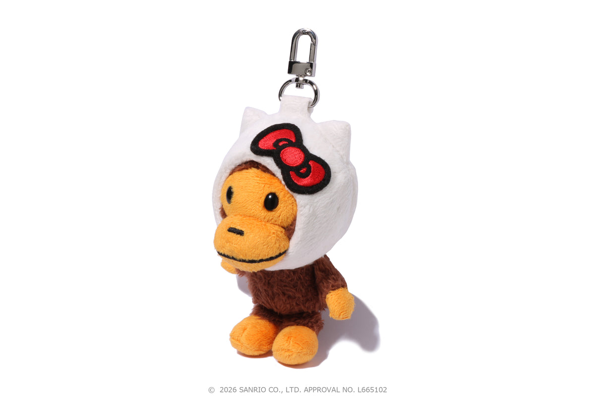 BAPE X HELLO KITTY PLUSH DOLL KEYCHAIN L